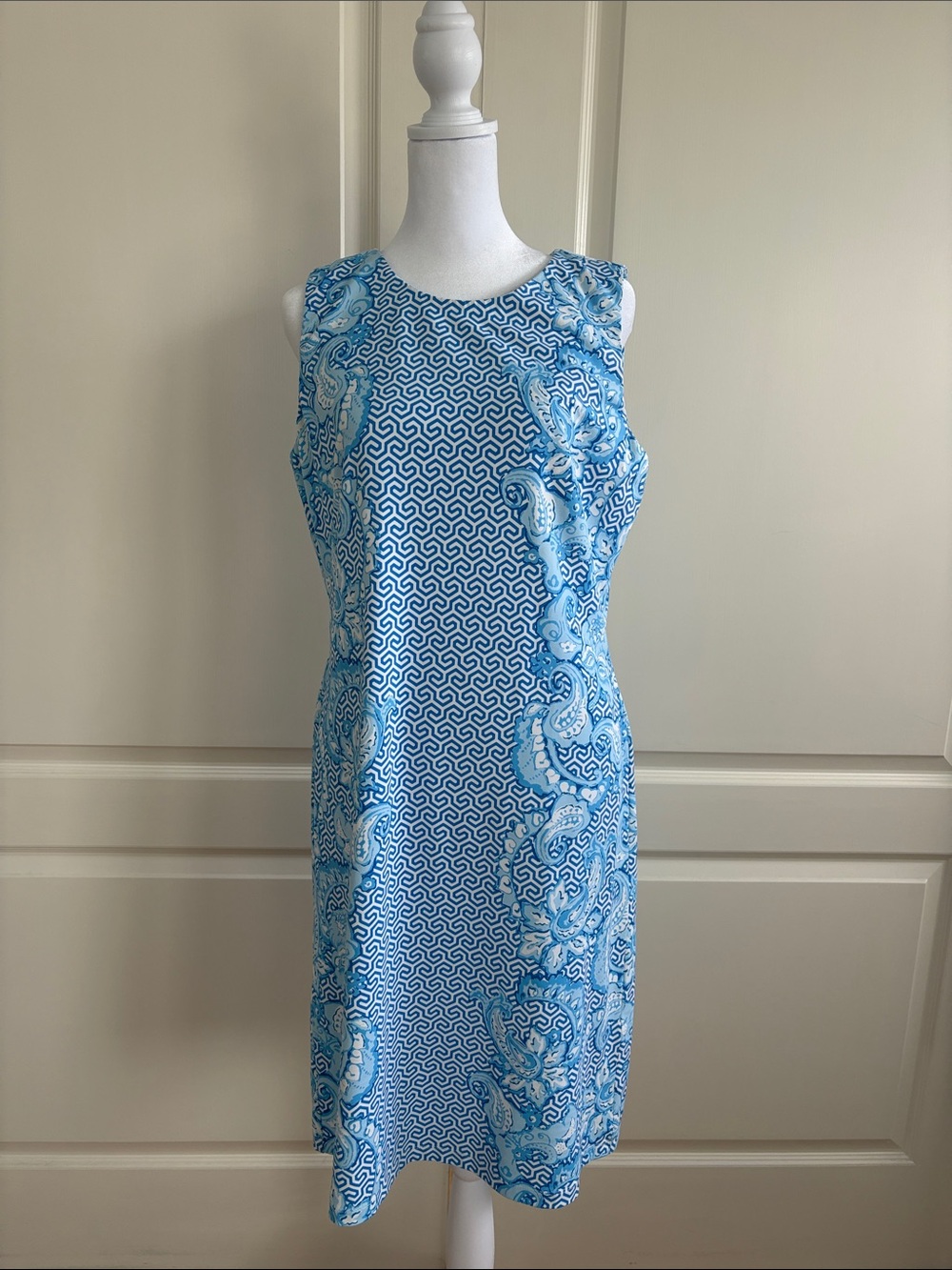 J. McLaughlin Sophia Catalina Cloth Sleeveless  Shift Dress Size Medium